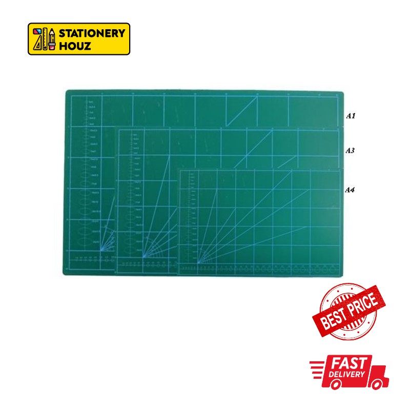 Stationery Houz A1 Size Cutting MatGreen Cutting Mat Paper Cutting