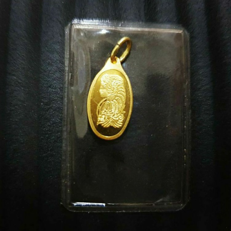1g Pamp Lady Fortuna Pendant 999 gold Shopee Malaysia