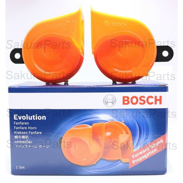 Bosch Evolution Fanfare Horn 12 Volt 410 Hertz & 510 Hertz 5.0 Twin Horn Set  ( 1 Pair )
