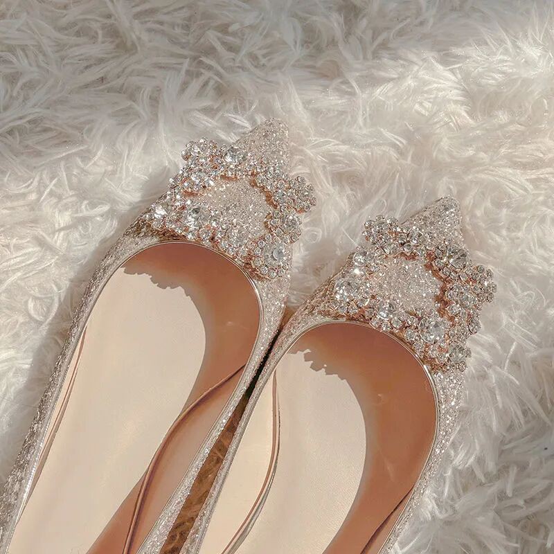 Jeweled hot sale flats wedding