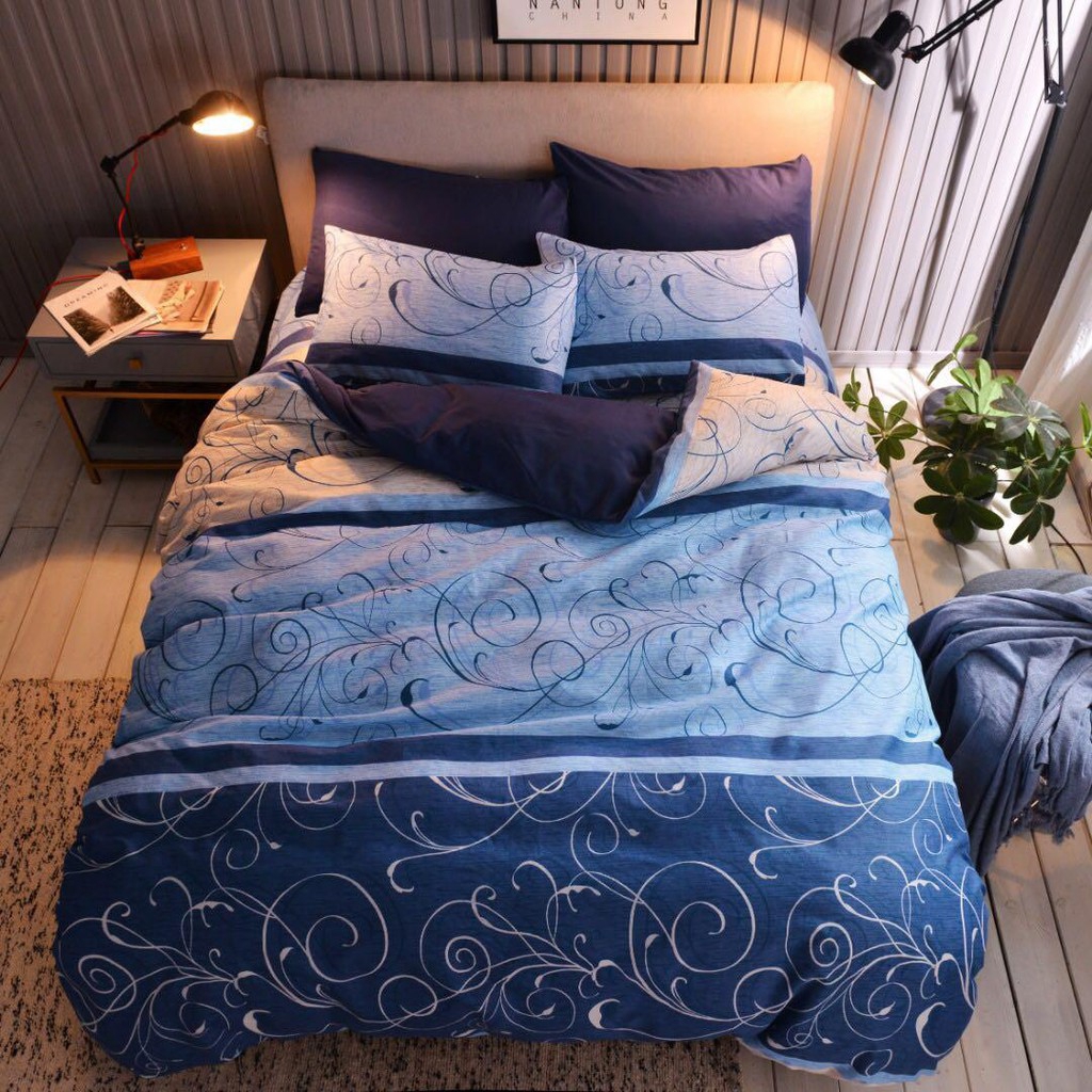 B.S.B BEDSHEET 4-IN-1 KING-4-IN-1 QUEEN-2-IN-1 SINGLE CADAR | Shopee ...