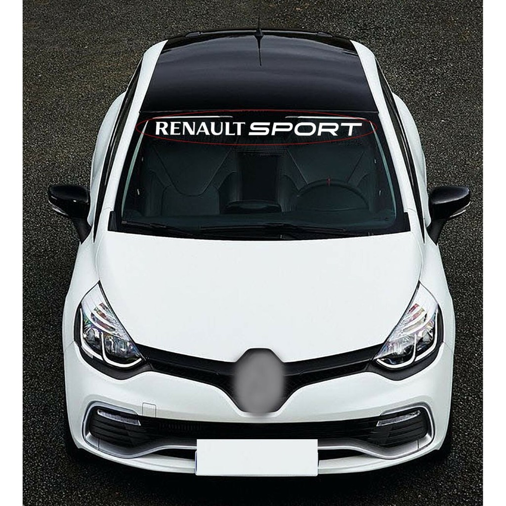 For RENAULT SPORT Car VINYL STICKER Windscreen Windshield | Shopee Malaysia