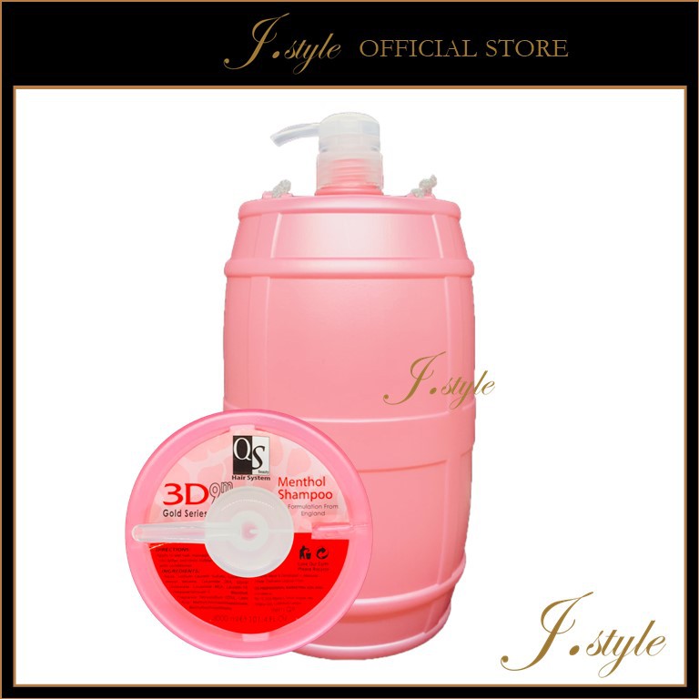 QS Gold Series (3D9M) Salon Gallon Menthol Shampoo 3000ml Shopee Malaysia