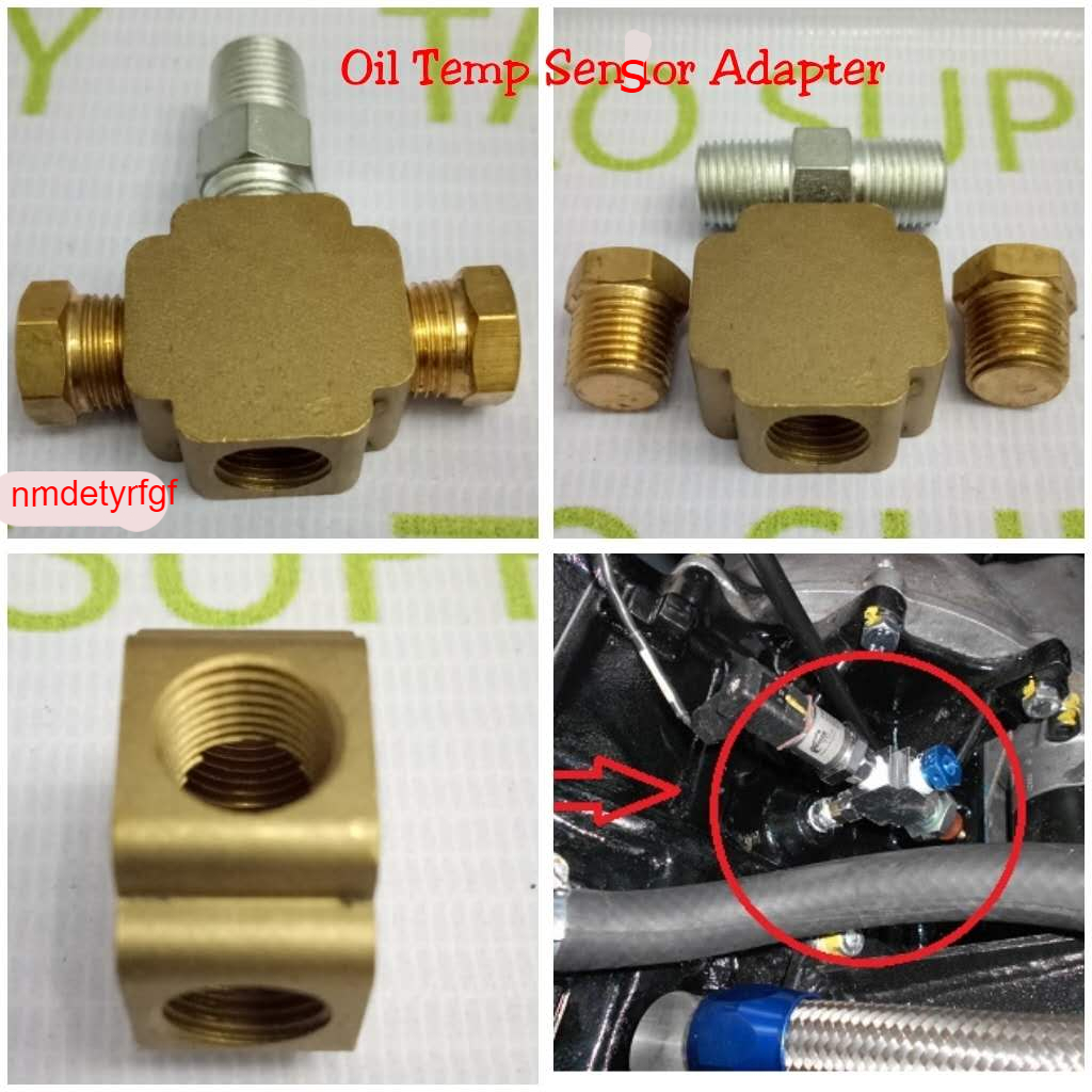 OIL PRESSURE / OIL TEMP SENSOR ADAPTER Waja Myvi 4 WAY defi apexi hks greddy meter Shopee Malaysia