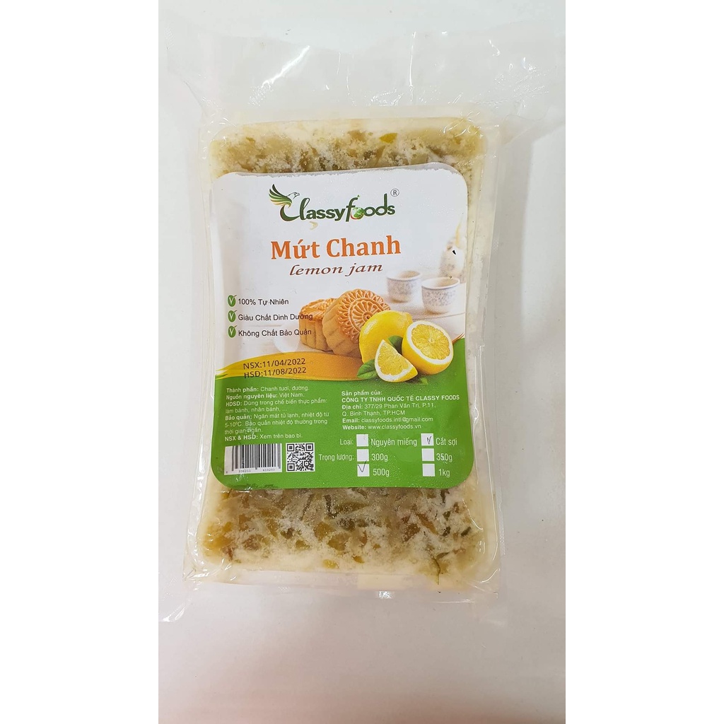 Classy FOODS CUT LEMON JAM 500G | Shopee Malaysia