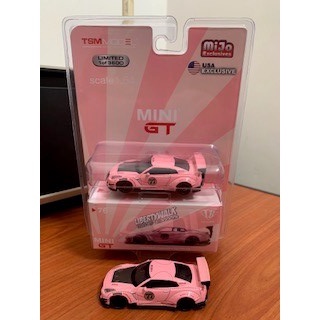 MINI GT No. 76 LB WORKS Nissan GT-R R35 Pink Pig Mijo Exclusive