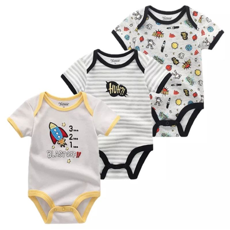 Baby Rompers 100% Cotton (as shown in picture) | Shopee Malaysia