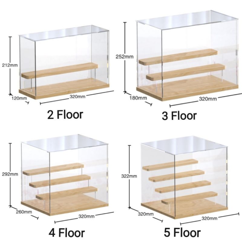 Transparent Acrylic Showcase / Display Box / Display Case for Display ...