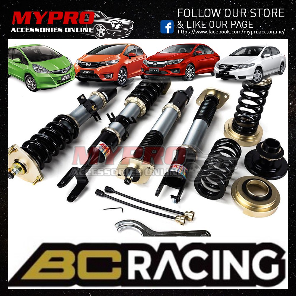 Adjustable🔥Honda CITY/ JAZZ GE GK BC Racing BR Series Hi Lo Soft Hard