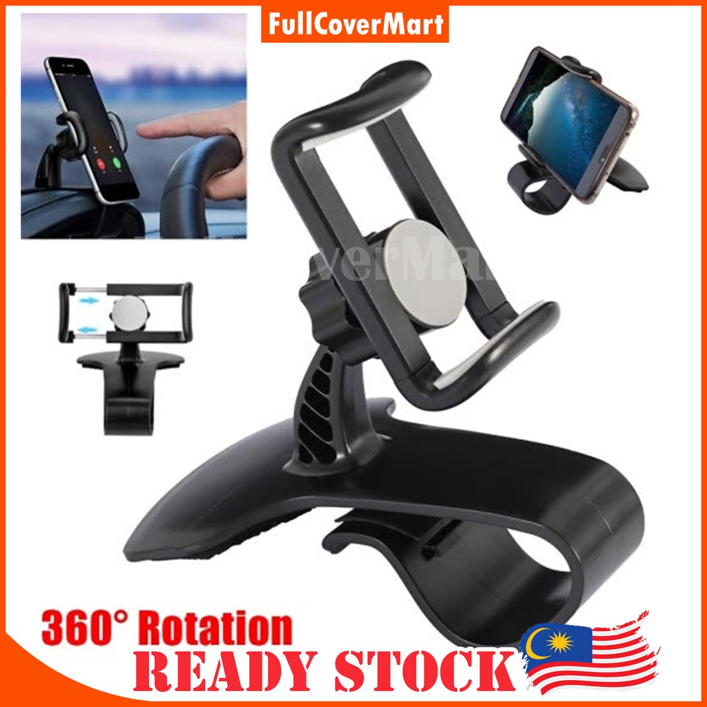 (HOL7) Universal Antiskid Car Phone Holder Clip HUD Design Dashboard