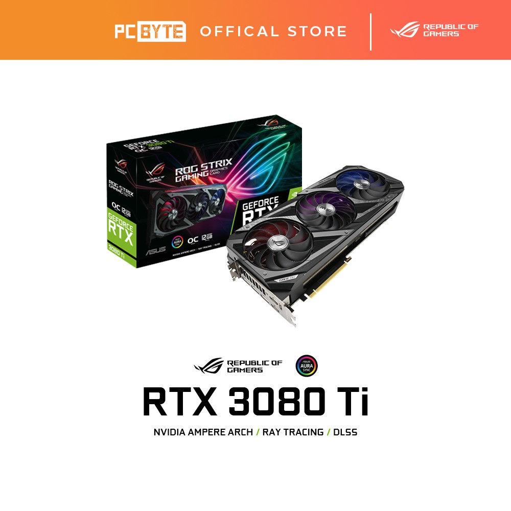 ASUS NVIDIA GeForce RTX 3080 Ti ROG STRIX OC 12GB GDDR6X Graphic Card ...