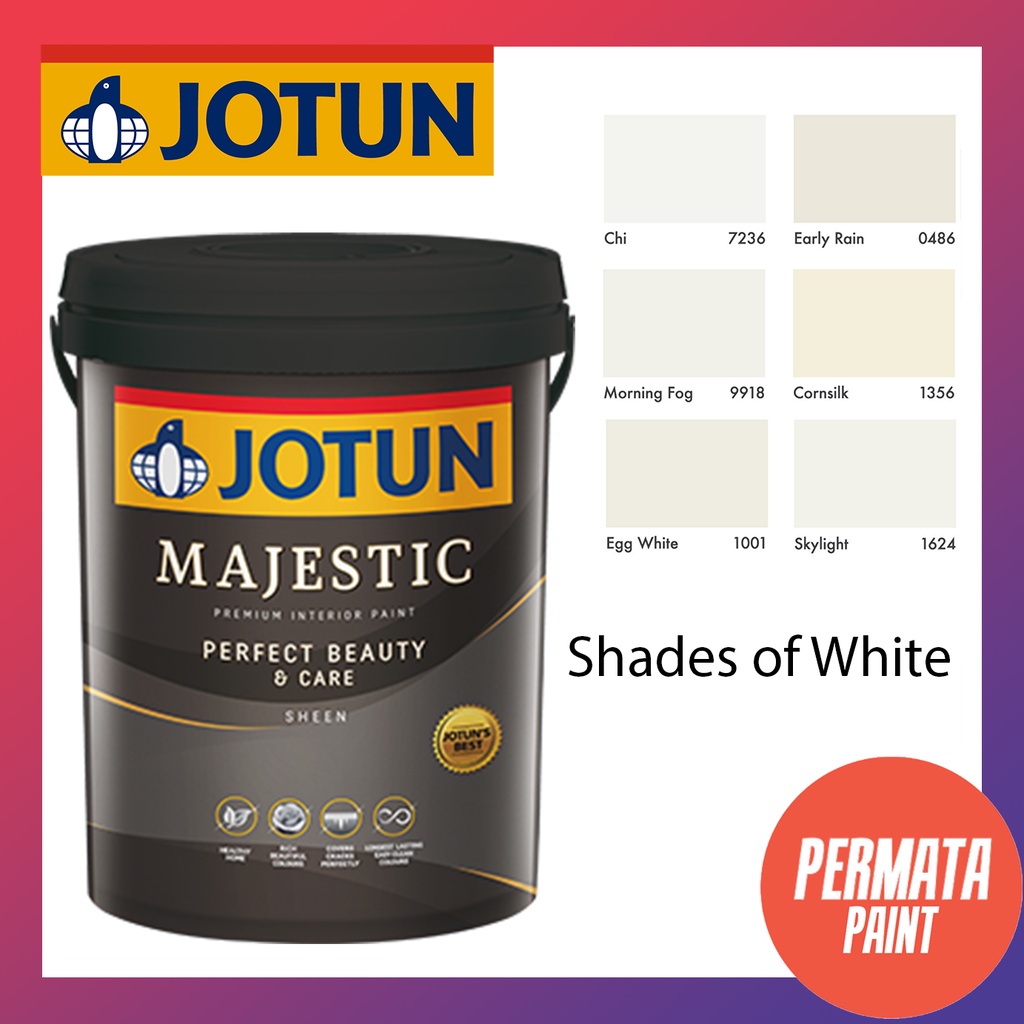 Jotun Majestic Perfect Beauty And Care Shades Of White 15l Shopee Malaysia 6230