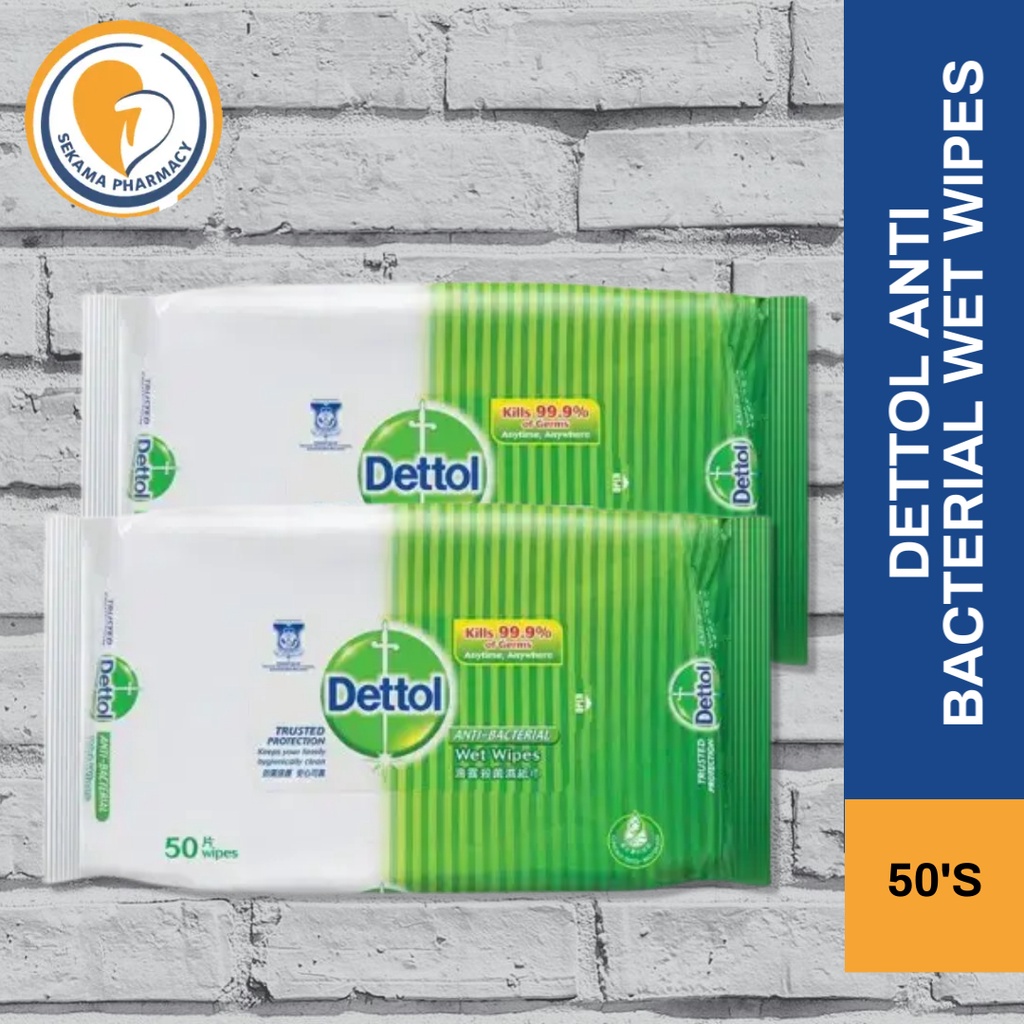 DETTOL ANTIBACTERIAL WET WIPES 50'S Shopee Malaysia