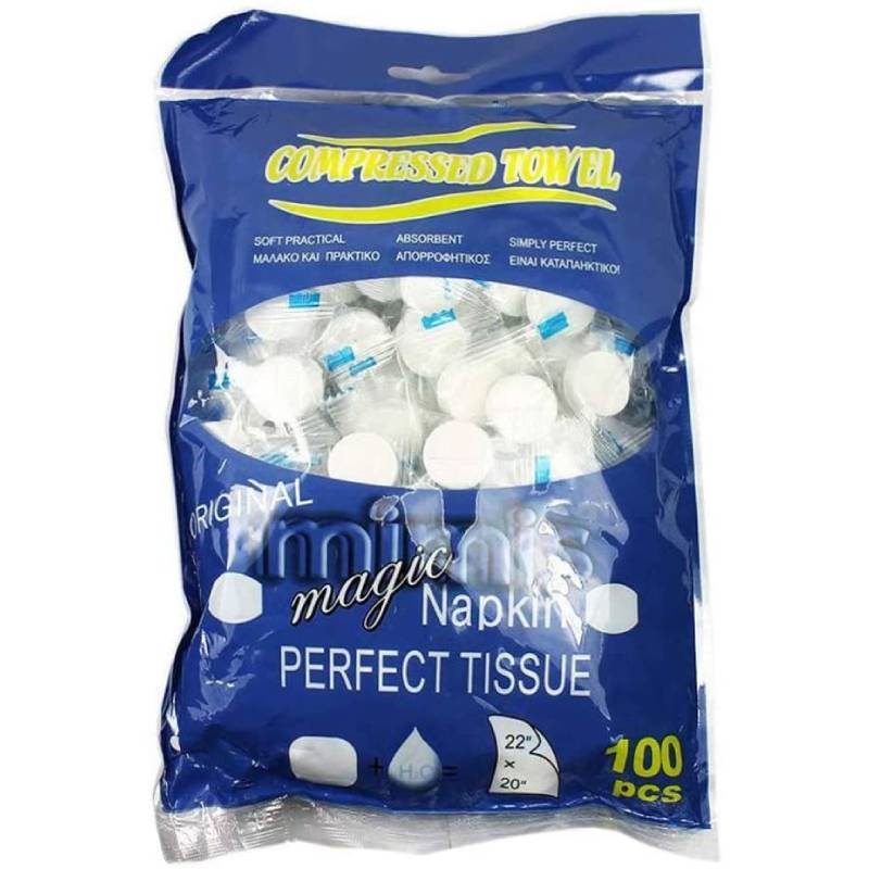 100pcs Compressed Towel Wet Wipes Paper Face Towel Tablet Disposable ...