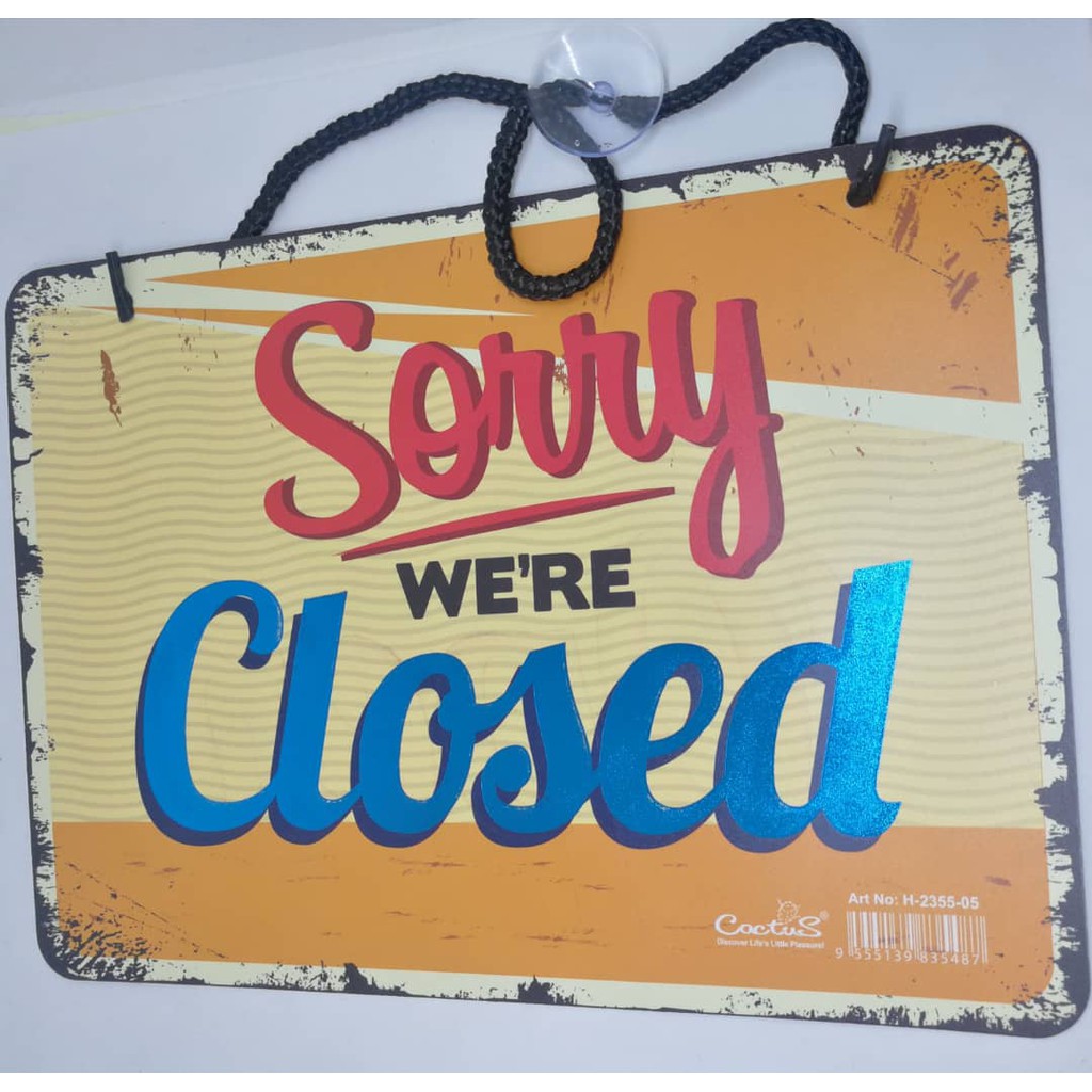 Young man open and closed signage shopee malaysia