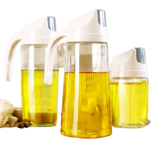 Glass Oil Dispenser Oil Jar Sauce Bottle Kitchen Cooking Oil Bottle ...