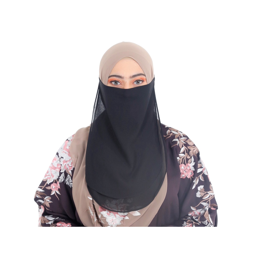 Alfaro Exclusive Purdah Muslimah 2 Layer Chiffon | Shopee Malaysia