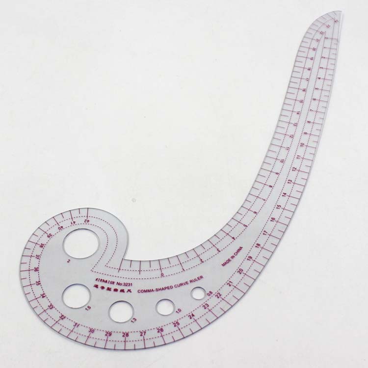 French Curve Sewing Pattern Comma Ruler Measure for Dressmaking Tailor ...