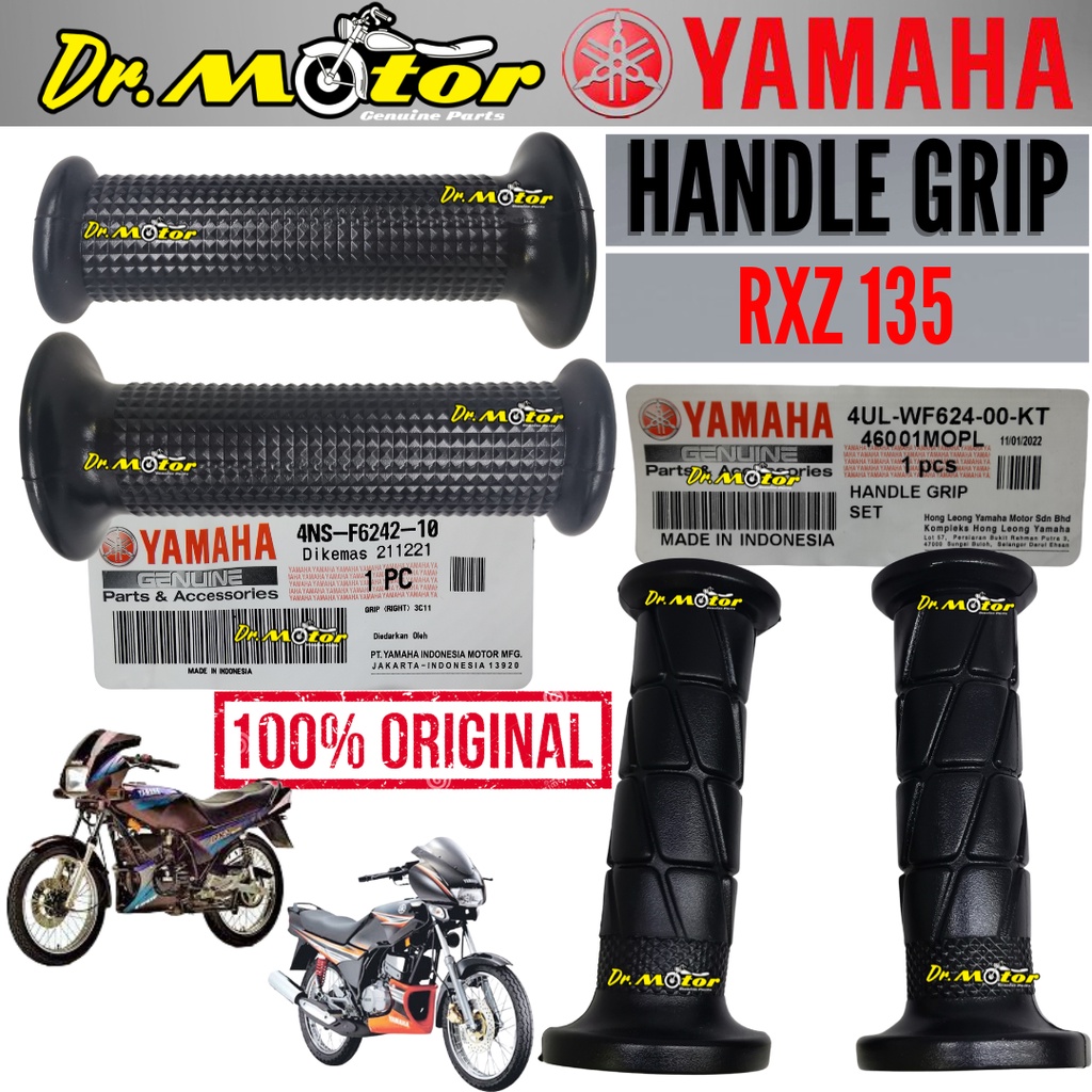100% ORIGINAL YAMAHA RXZ Getah Handle Sarung Grip Throttle TROTLE Glove ...