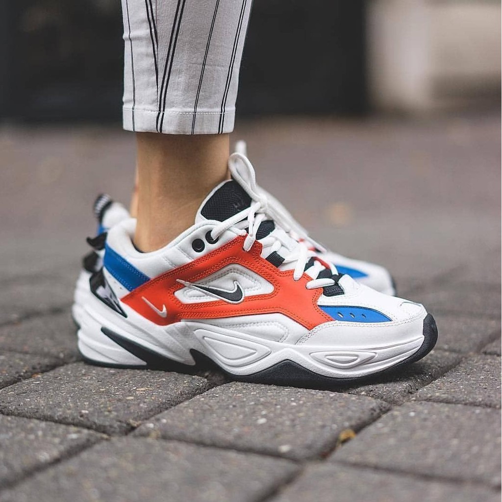 Nike m2k store tekno orange white