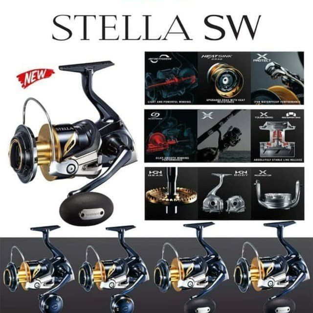 SHIMANO 19 STELLA SW8000HG Spinning Reel Fishing m43216