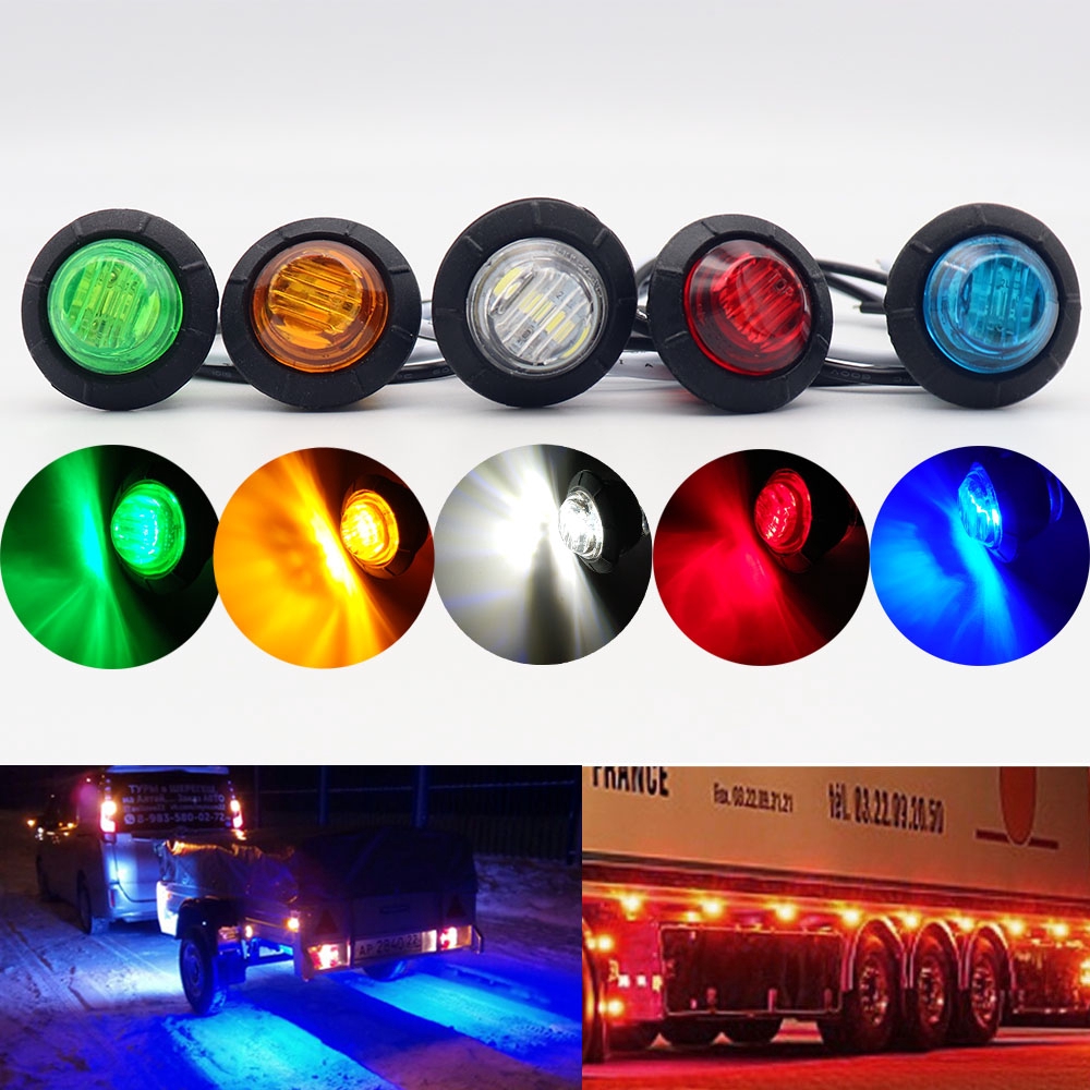 1 Pair 12V/24V 3LED 3/4 