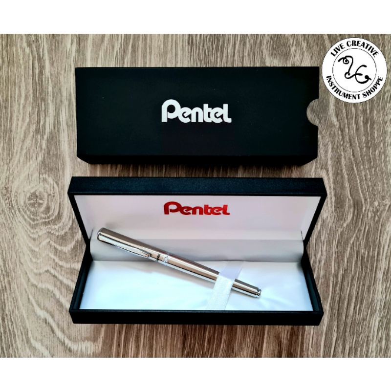 PENTEL Sterling Matt Silver Gel Roller Pen 0.7mm (K600) Shopee Malaysia