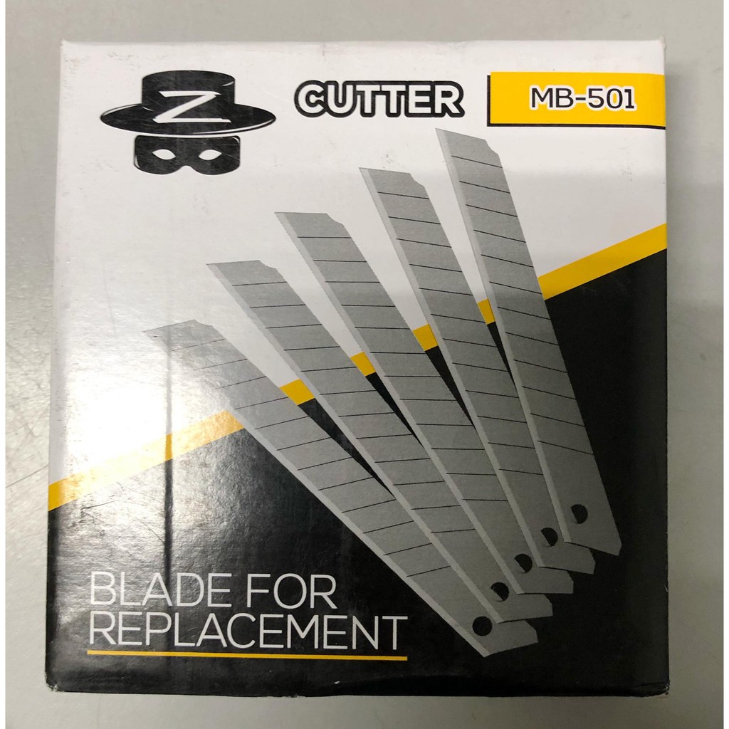 ZORRO Cutter Blade Refill MB-501 ( 18mm ) **MADE IN KOREA** (100pcs ...
