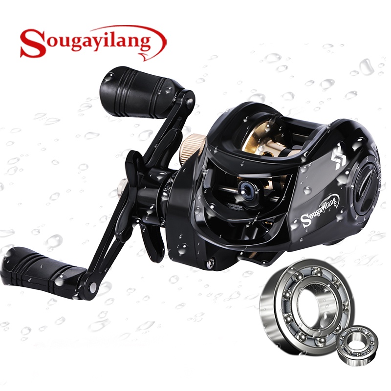 Sougayilang Casting Fishing Reel 18+1BB 10KG Max Drag Aluminum Spool  Baitcasting Reel For Freshwater Fishing Pancing