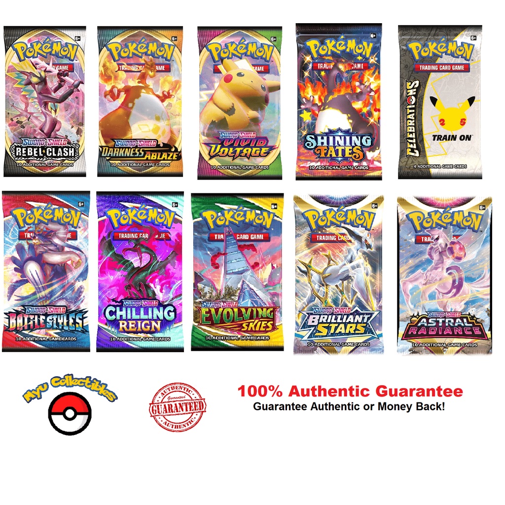 Pokemon TCG Booster Packs: Silver Tempest/Brilliant Stars