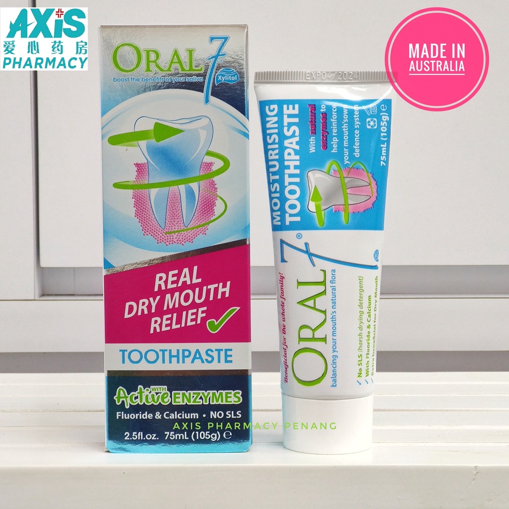 ORAL 7 TOOTHPASTE WITH ACTIVE ENZYMES FLUORIDE AND CALCIUM (NO CLS