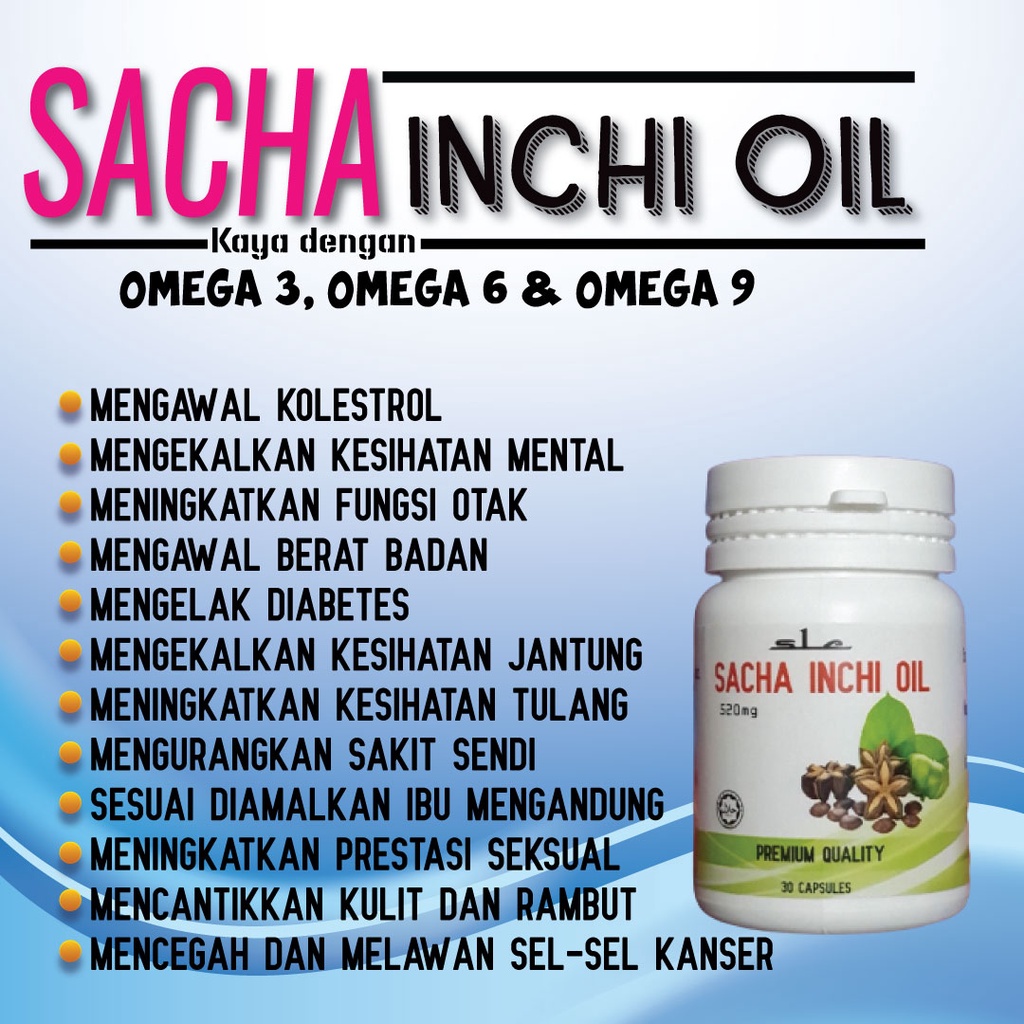 Kapsul Sacha Inchi Oil By Incha Organics 100% Organic Ready Stock ...