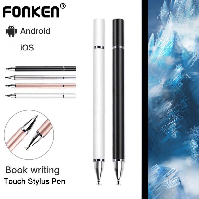 Fonken Universal 2 in 1 Stylus Pen for Phone Drawing Tablet Capacitive ...