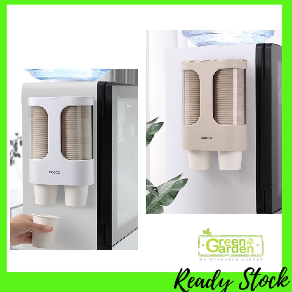 ECOCO Water Dispenser Cup Holder Disposable Paper Cup Storage Holder