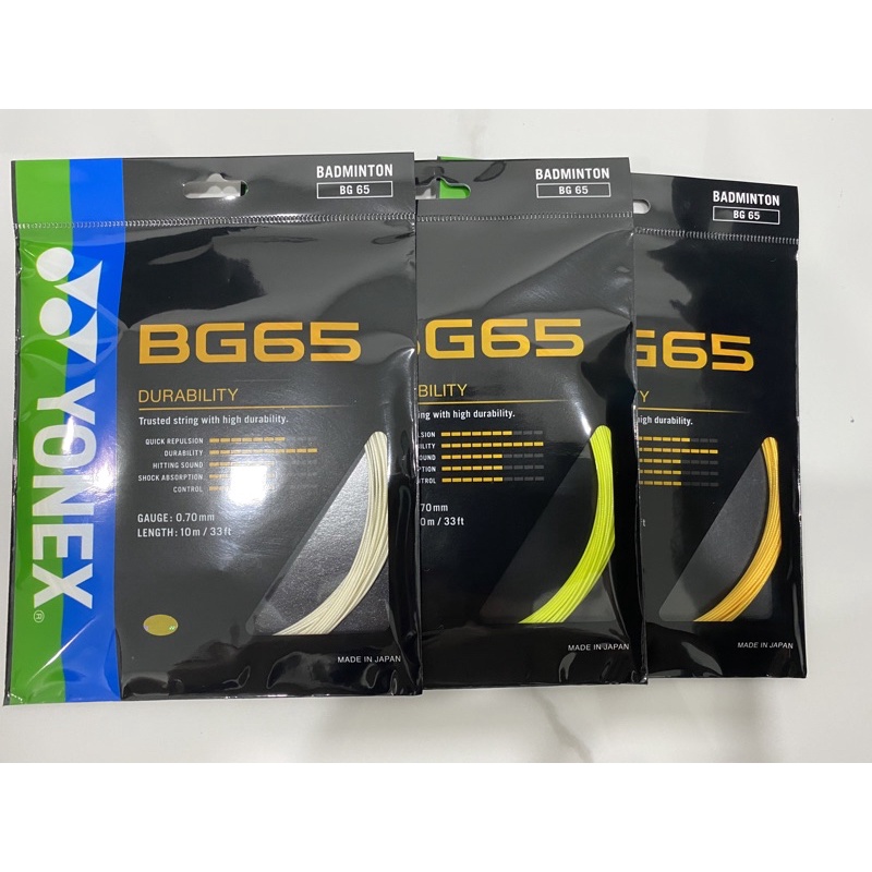 YONEX Badminton String BG65 (100% Original) | Shopee Malaysia