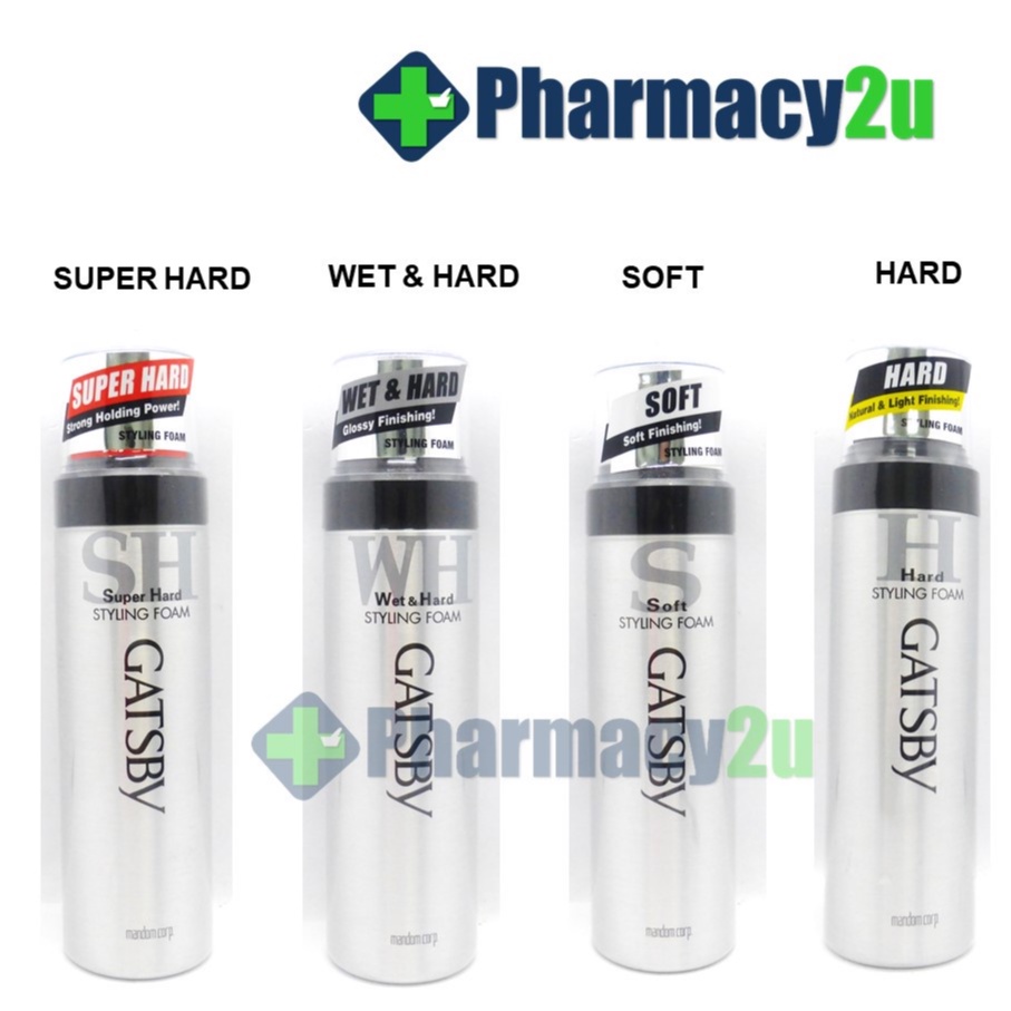 GATSBY STYLING FOAM 185G WET&HARD SOFT HARD SUPER HARD Shopee Malaysia