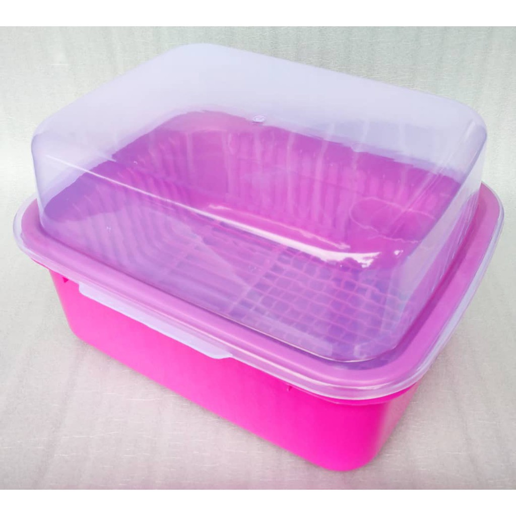 G.WARE Colorful Plastic Dish Drainer With Cover | Shopee Malaysia