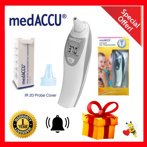 medACCU ACT 8000 Infrared Ear Thermometer (1 Year Warranty) **Ready