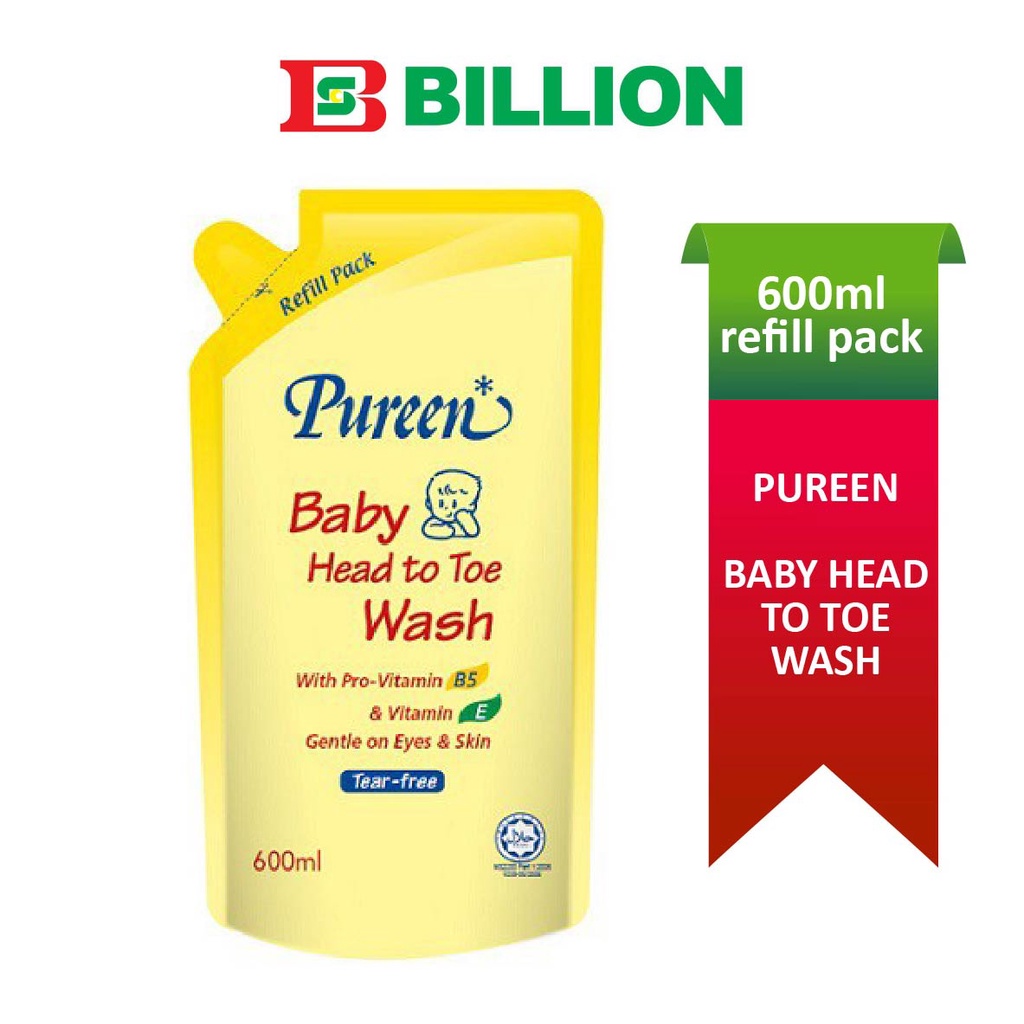 PUREEN Baby Head To Toe Wash Refill Pack 600ml Shopee Malaysia