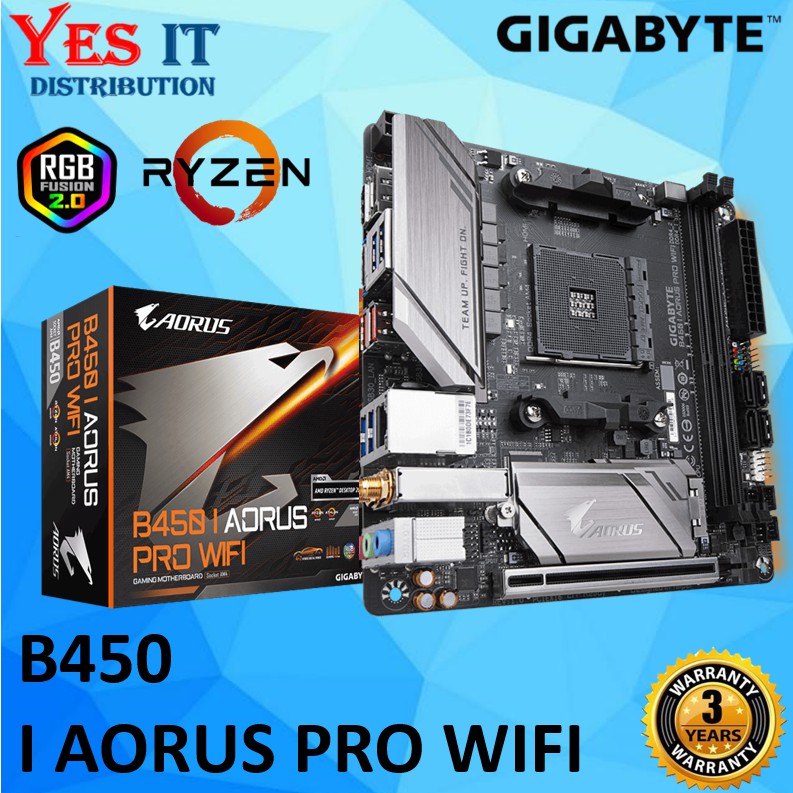 Gigabyte b450 aorus hot sale pro wifi mini itx