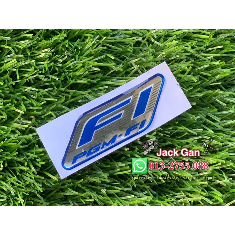 STICKER EPOXY STICKER TIMBUL LOGO FI LOGO PGMFI YAMAHA HONDA Shopee