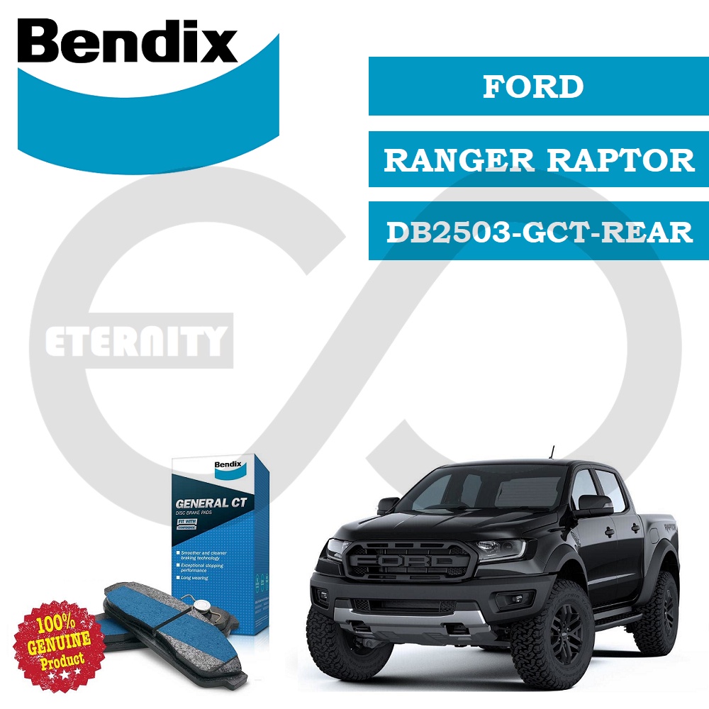 Original Bendix DB2503GCT Rear Brake Pad - Ford Ranger T7 Raptor Bi ...