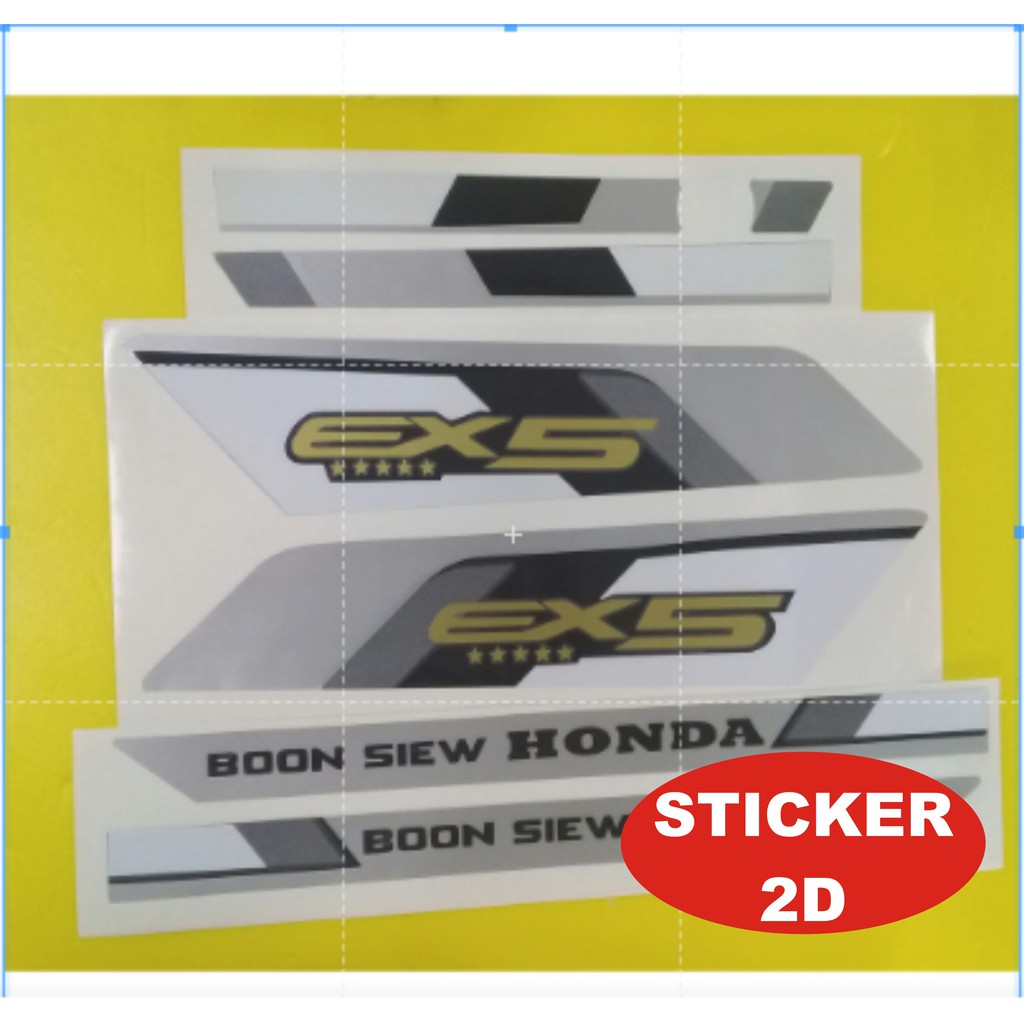202308311236 STICKER HONDA EX5 C100 ORACAL CLEAR COATED STICKER 2D