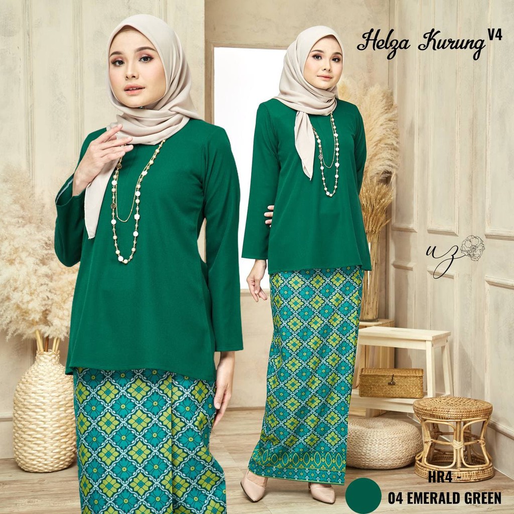 Baju Kurung Kedah Helza V4 (XS-4XL) | Baju Kurung Diperbuat Dari Kain ...