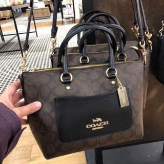 Coach emma satchel black deals