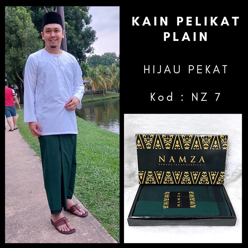 Kain Pelikat plain warna hijau Pekat ,sangat cantik | Shopee Malaysia