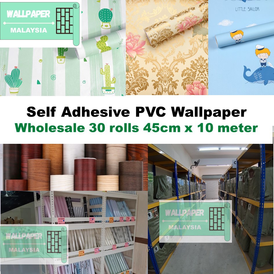 30 rolls Wholesale Wallpaper Self Adhesive PVC Wallpaper Brick ...
