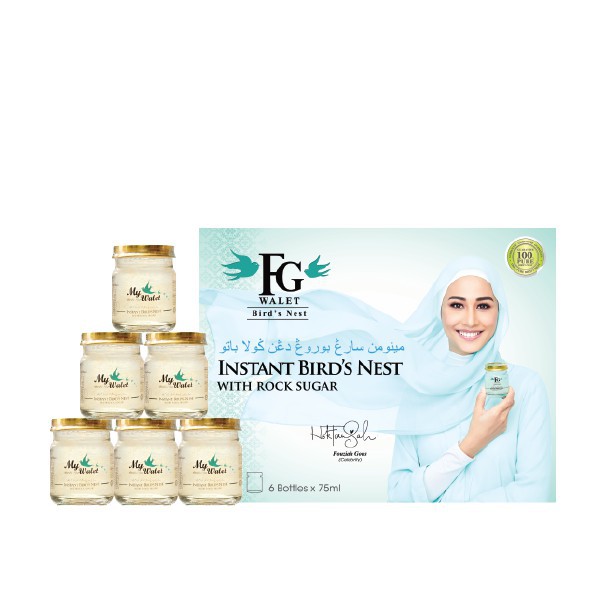 FG WALET Instant Premium Bird's Nest with Rock Sugar by Fouziah Gous