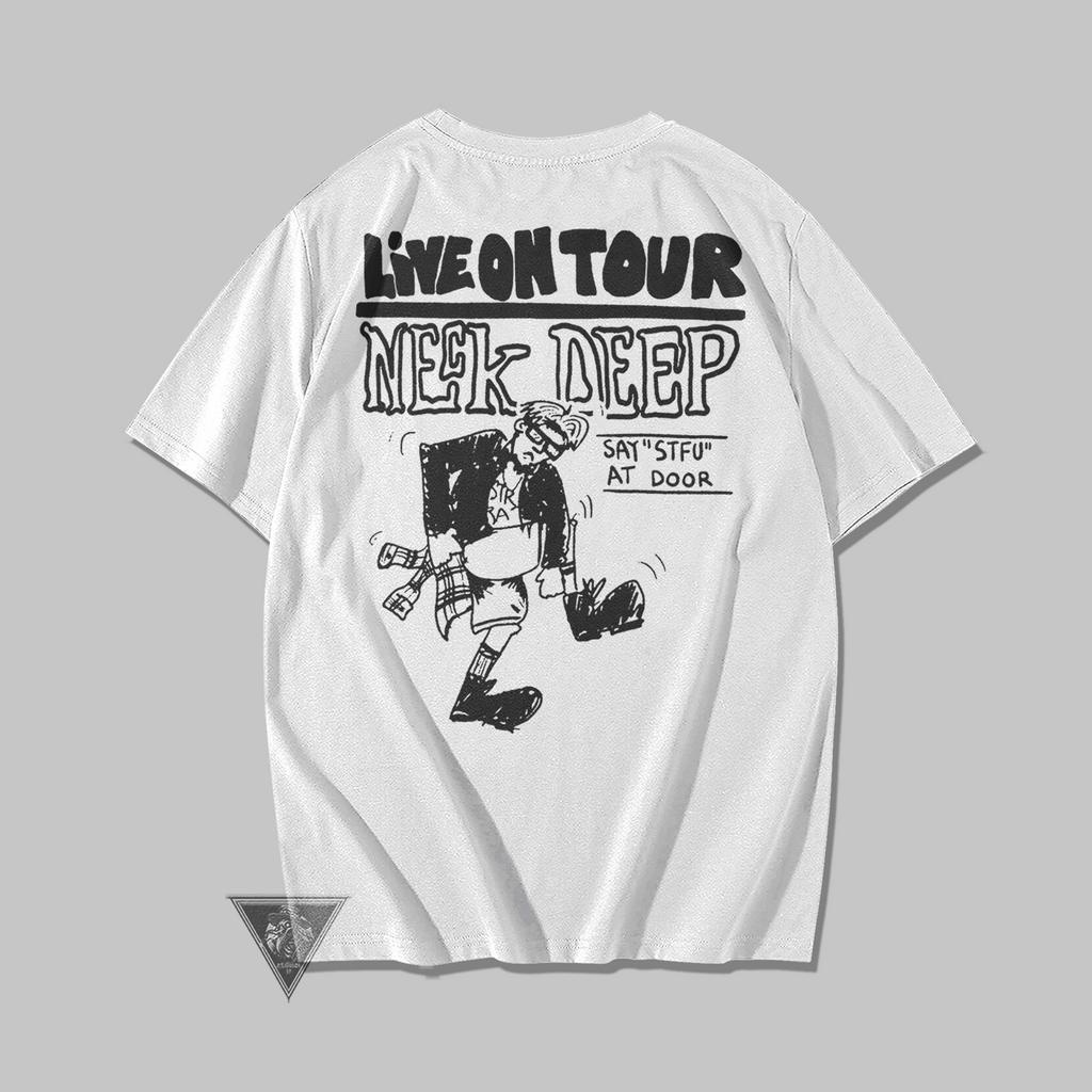 Tshirt Neck Deep Live On Tour Kaos Band Neck Deep Logo Terbaru Kaos ...