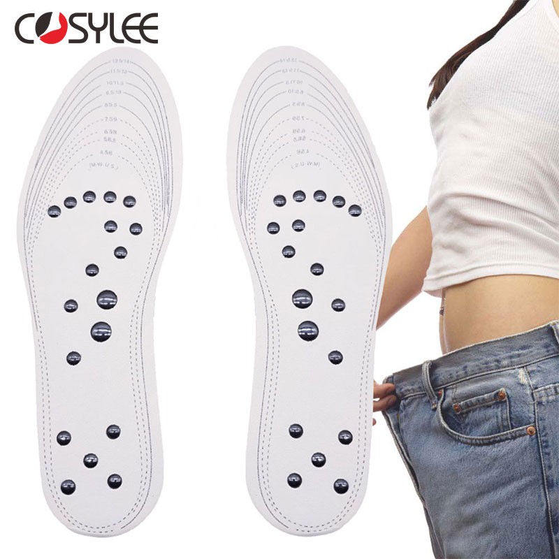 18 magnets Unisex Magnetic Therapy Massage Insoles Foot Acupressure ...